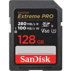 128 GB - SDXC - V30 Hukommelseskort & USB Stik SanDisk Extreme PRO MicroSDXC V60 UHS-II U3 280/100MBs 128GB