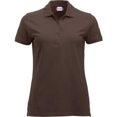 Brun - Rund hals Polotrøjer Clique Damen Regular Fit Poloshirt,Brown (Dark Mocca) (Herstellergröße:XX-Large)