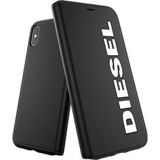Diesel Mobiletuier Diesel Mobile Phone Case Designed for iPhone X Case/iPhone XS Case, Booklet Case with Inner Pocket, Shockproof, Drop Tested Protective Case with