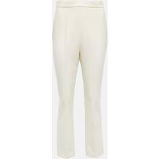 Max Mara Hvid Bukser & Shorts Max Mara Nepeta cropped wool-blend pants white