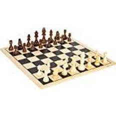 Small Foot 11784 Schach und Dame XL, Brettspiel, Holz