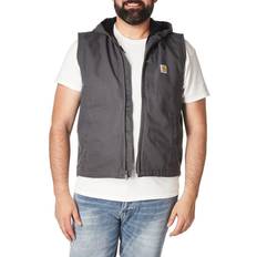 Carhartt Herre Overtøj Carhartt Knoxville Fleece-Lined Vest for Men Gravel