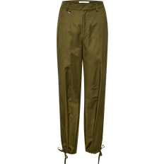Gestuz Grøn Bukser & Shorts Gestuz Karla HW Cargo Pants Military Olive