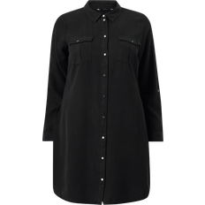 48 - Dame - Trykknapper Kjoler Vero Moda Vmsila Short Dress - Black