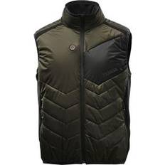 Dame - Grøn - Høj krave Veste Härkila Heat Waistcoat Unisex - Willow Green/Black