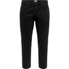 Herre - S - Sort Jeans Only & Sons Onsavi Beam Tap 2962 Jeans