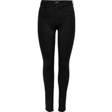 Dame - S - Sort Jeans Only Onlroyal High Skinny Fit Jeans - Black
