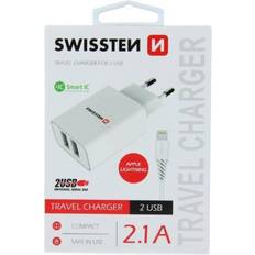Swissten Smart IC 2.1A Travel Charger 2xUSB