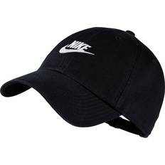 Nike Herre - Udendørsjakker Hovedbeklædning Nike Sportswear Heritage86 Futura Washed Cap - Black/Black/White