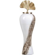 BigBuy Home Crystal Golden Vase 84cm