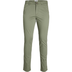 Elastan/Lycra/Spandex - Grøn - Herre - Slim Bukser Jack & Jones Marco Bowie Slim Fit Chinos - Green/Deep Lichen Green