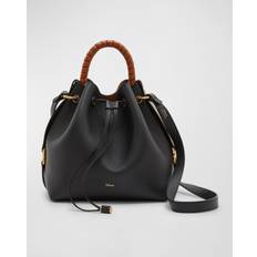 Guld Bucket Bags Chloe Marcie Bucket Bag Black/Gold