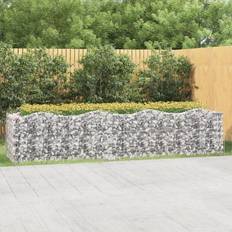 Jern Krukker vidaXL Buet gabion-højbed 400x100x100 galvaniseret jern 100cm