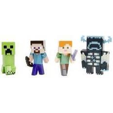 Minecraft Plastlegetøj Figurer Minecraft Jada Toys 4-Pack 2.5 Figures