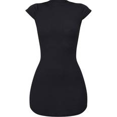 PrettyLittleThing Korte kjoler - Sort PrettyLittleThing High Neck Ribbed Bodycon Dress - Black