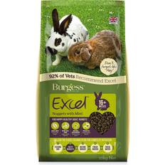 Kanin Kæledyr Burgess Excel Adult Rabbit Nuggets with Mint 10kg