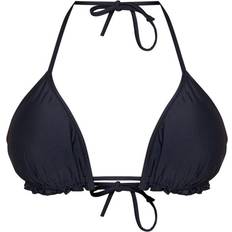 4 - Polyamid Bikinitoppe PrettyLittleThing Frill Edge Padded Bikini Top - Black