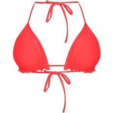 4 - Polyamid Bikinitoppe PrettyLittleThing Frill Edge Padded Bikini Top - Neon Coral