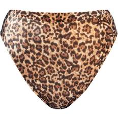 PrettyLittleThing 32 - Dame Bikinier PrettyLittleThing Mix & Match High Waisted High Leg Bikini Bottoms - Leopard