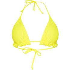 4 - Polyamid Bikinitoppe PrettyLittleThing Frill Edge Padded Bikini Top - Yellow