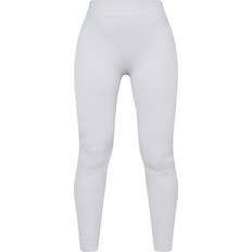 PrettyLittleThing Dame Tights PrettyLittleThing Structured Contour Rib Cuffed Detail Leggings - Pale Grey