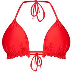 4 - Polyamid Bikinitoppe PrettyLittleThing Frill Edge Padded Bikini Top - Red