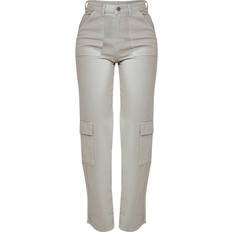 PrettyLittleThing Renew Cargo Pocket Baggy Wide Leg Jeans - Grey