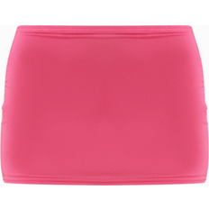 PrettyLittleThing Pink Nederdele PrettyLittleThing Low Rise Slinky Micro Mini Skirt - Hot Pink