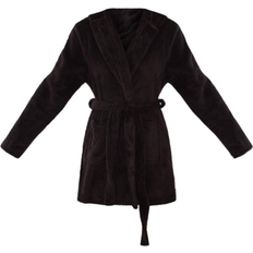 Dame - Polyester Natkjoler PrettyLittleThing Fluffy Dressing Gown - Black