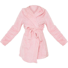 Dame - Polyester Natkjoler PrettyLittleThing Fluffy Dressing Gown - Pink