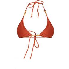 PrettyLittleThing 16 Bikinier PrettyLittleThing Wooden Bead Triangle Bikini Top - Brown