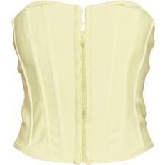 PrettyLittleThing Korsetter PrettyLittleThing Bandage Hook & Eye Structured Corset - Lemon