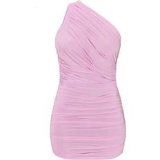 PrettyLittleThing Pink Kjoler PrettyLittleThing Ruched One Shoulder Bodycon Dress - Lilac