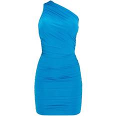PrettyLittleThing Blå - Korte kjoler PrettyLittleThing Ruched One Shoulder Bodycon Dress - Blue