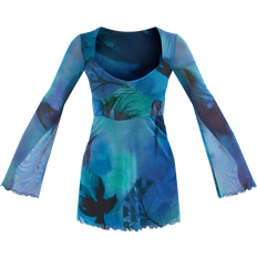 PrettyLittleThing Blå - Korte kjoler PrettyLittleThing Underbust Detail Shift Dress - Blue