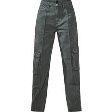 PrettyLittleThing 6 Bukser PrettyLittleThing Cargo Pocket Detail Baggy Boyfriend Jeans - Khaki