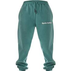 PrettyLittleThing Dame - W38 Bukser & Shorts PrettyLittleThing Sports Academy Puff Print Oversized Joggers - Dark Teal