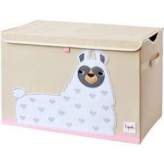 3 Sprouts Kids Toy Chest - Storage Trunk Llama
