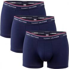 Tommy Hilfiger Stretch Undertøj Tommy Hilfiger Premium Essential Repeat Logo Trunks 3-pack - Peacoat