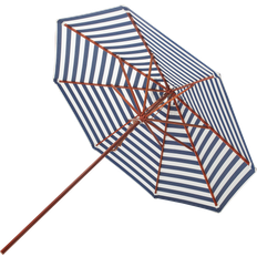 Skagerak Messina parasol Ø270, Dark Blue Stripes