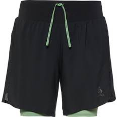 Odlo Women's X-Alp Trail 6 Inch 2-in-1 Running Shorts - Black