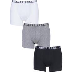Hugo Boss Herre - Hvid Undertøj HUGO BOSS Stretch Cotton Boxer 3-pack - Black/Grey/White