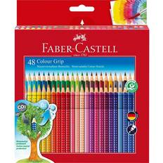 Faber-Castell Farveblyanter Faber-Castell Colour Grip Coloured Pencils Cardboard Wallet 48-pack