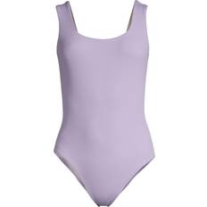 Casall Polyamid Badetøj Casall Square Neck Rib Swimsuit - Lavender