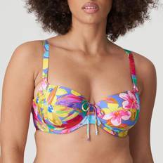 Blomstrede Bikinitoppe PrimaDonna Sazan Full Cup Bikini Tope - Blue Bloom