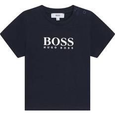 Hugo Boss T-shirts Børnetøj HUGO BOSS Baby's Big LogoT-shirt - Navy (J25P23-849)