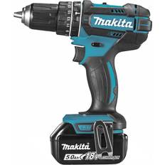 Makita Batterier - LED-belysning Bore- & Skruemaskiner Makita DHP482RTJ (2x5.0Ah)