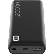 Cellularline essence powerbank schwarz 20.000mah output 12w überspannungsschutz