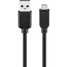 Hvid - USB-kabel Kabler Goobay USB A - USB Micro B 2.0 M-M 1m