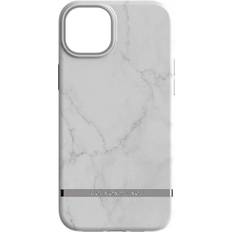 Richmond & Finch Hvid Mobilcovers Richmond & Finch Case Designed for 14 Plus Wireless Charging Compatible Military Grade Drop Protection 6.7 White Marble Design Raised Edges Protective Cell Phone Cover